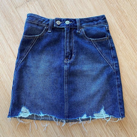 Hollister Other - Girl's Hollister Ultra High-Rise Denim Skirt, Size 00